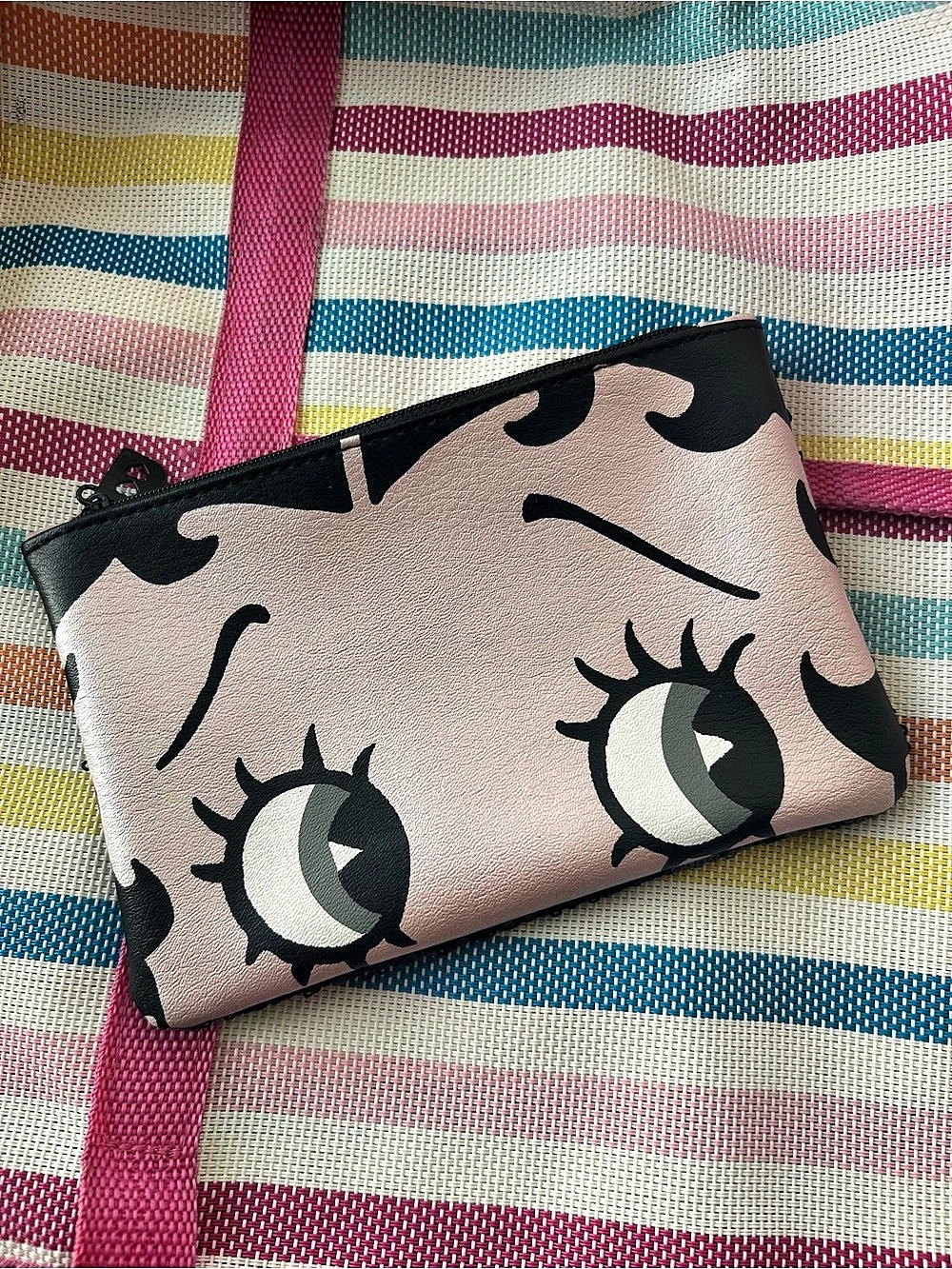 Betty Boop x Ipsy Makeup Pouch Pink & Black Like New